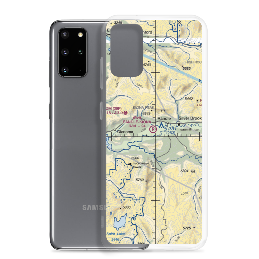 Randle-Kiona Airpark (WN55) VFR Sectional Samsung Case Samsung Galaxy S20 Plus model shown