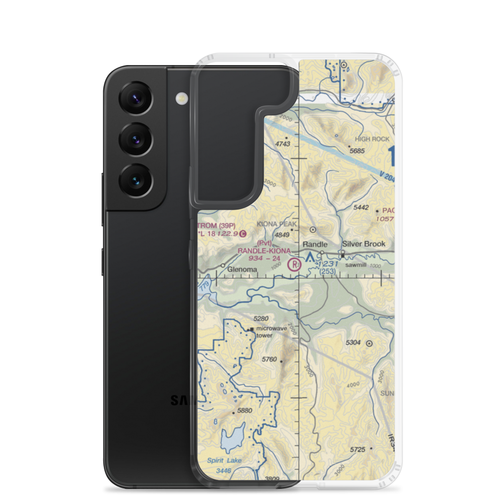 Randle-Kiona Airpark (WN55) VFR Sectional Samsung Case Samsung Galaxy S22 model shown