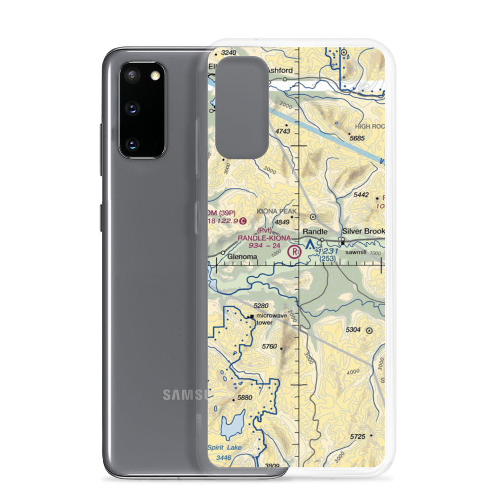 Randle-Kiona Airpark (WN55) VFR Sectional Samsung Case Samsung Galaxy S20 model shown
