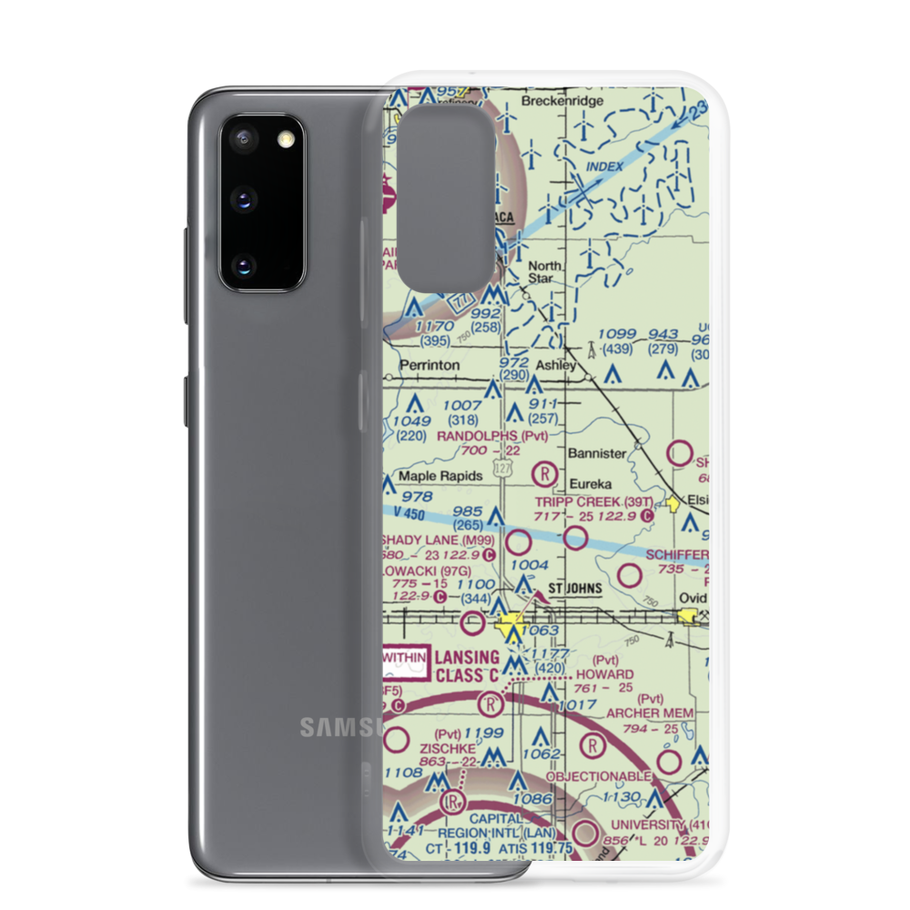 Randolph's Landing Area Airport (82MI) VFR Sectional Samsung Case Samsung Galaxy S20 model shown