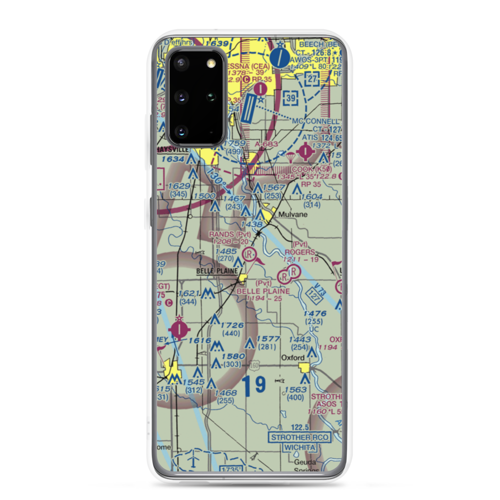 Rands Airport (SN32) VFR Sectional Samsung Case Samsung Galaxy S20 Plus model shown