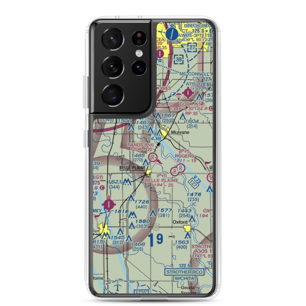 Rands Airport (SN32) VFR Sectional Samsung Case Samsung Galaxy S21 Ultra model shown