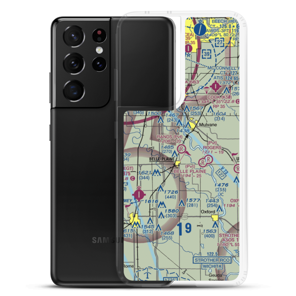Rands Airport (SN32) VFR Sectional Samsung Case Samsung Galaxy S21 Ultra model shown