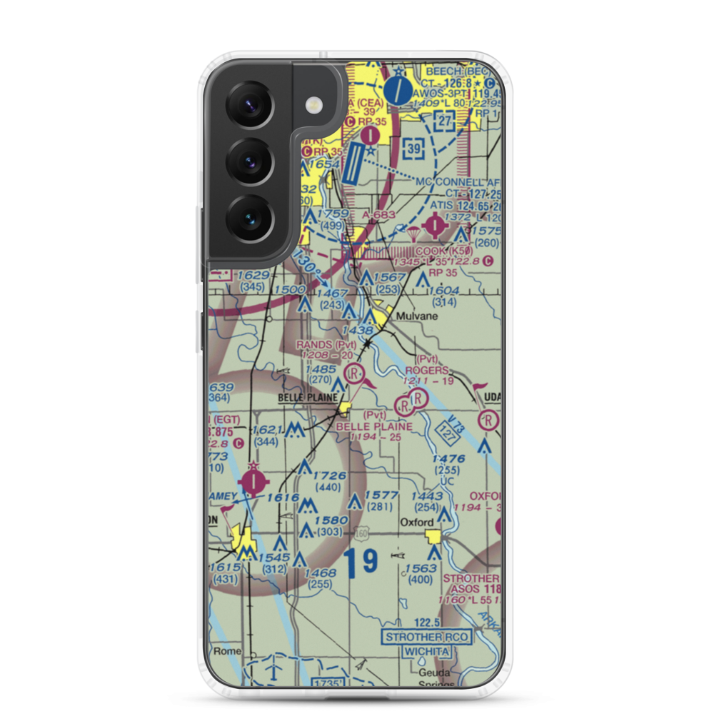 Rands Airport (SN32) VFR Sectional Samsung Case Samsung Galaxy S22 Plus model shown