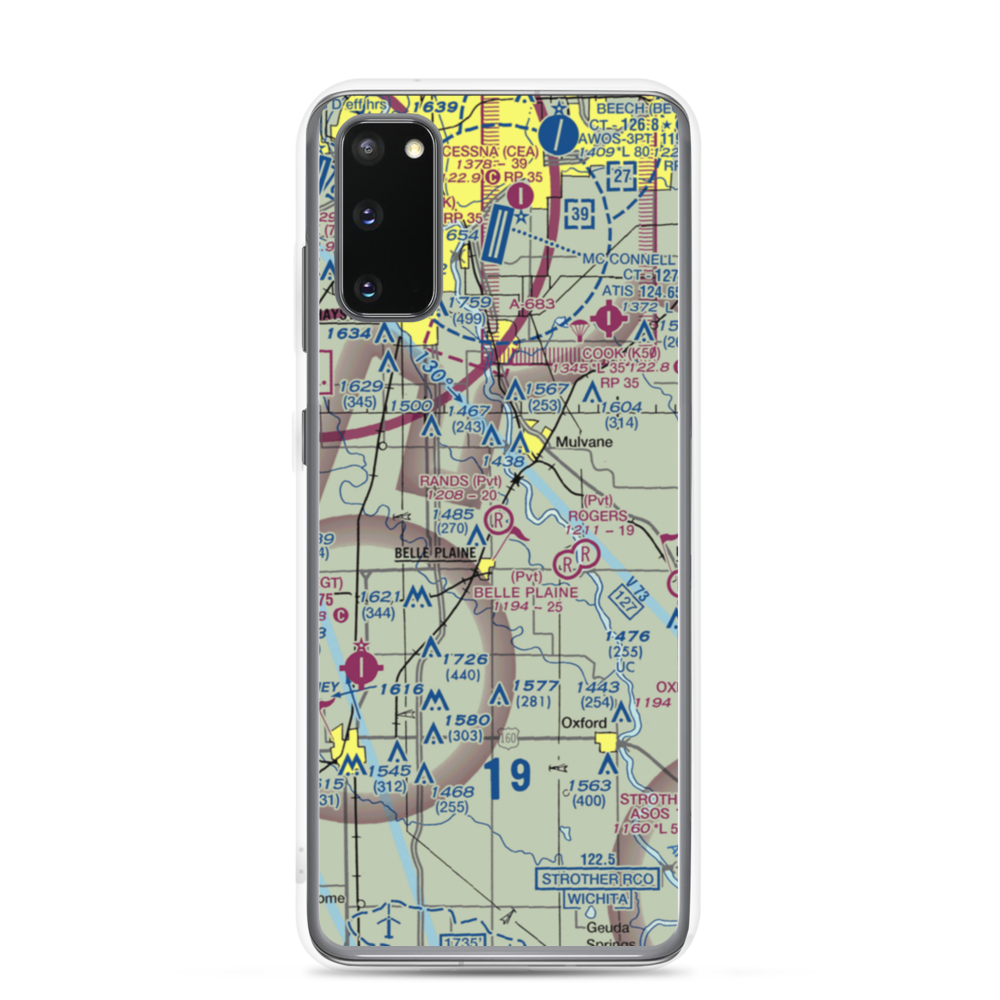Rands Airport (SN32) VFR Sectional Samsung Case Samsung Galaxy S20 model shown