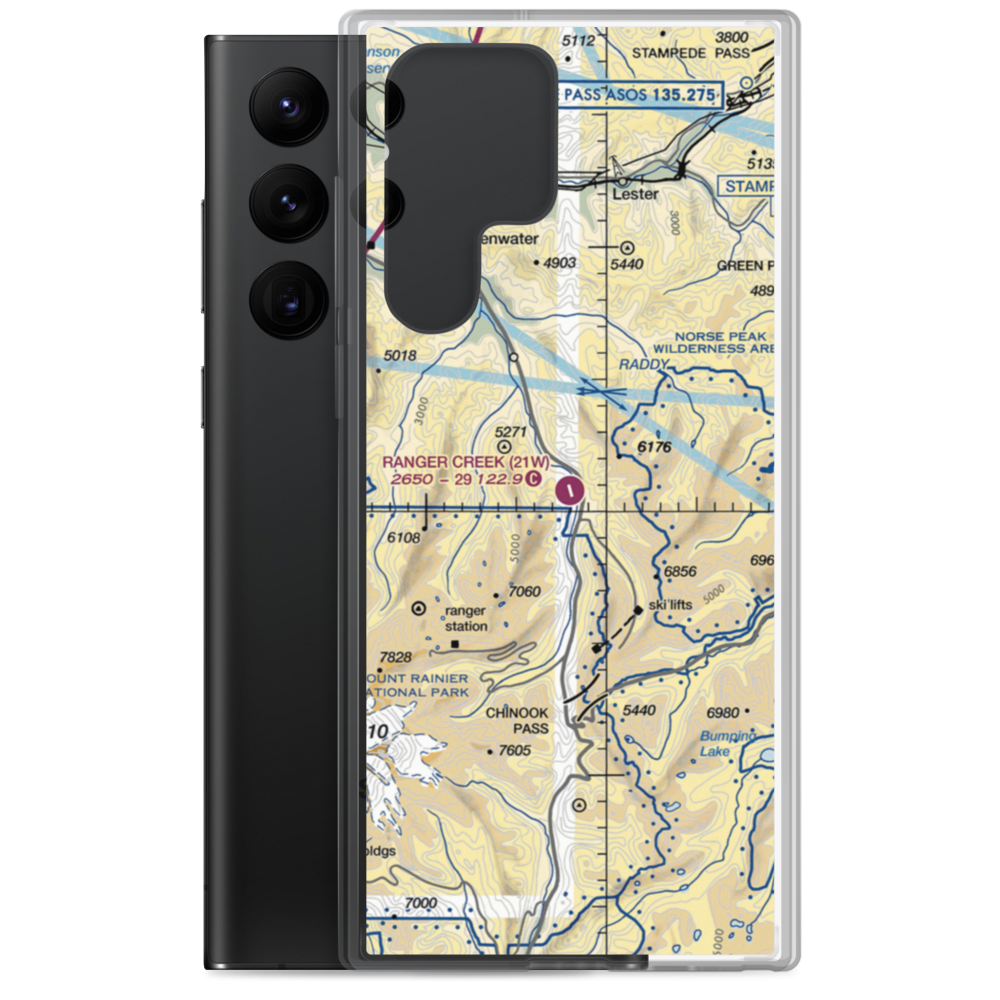 Ranger Creek Airport (21W) VFR Sectional Samsung Case Samsung Galaxy S22 Ultra model shown