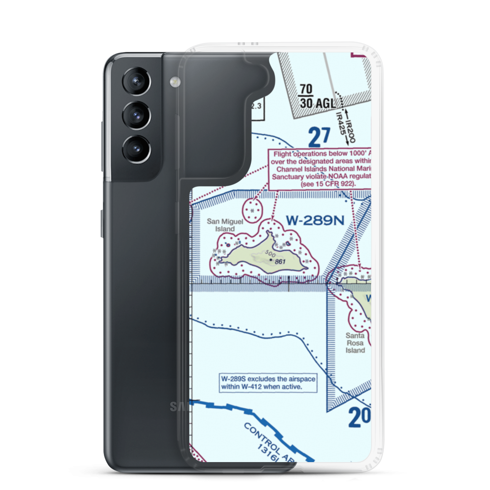Ranger Station Airstrip (US-0227) VFR Sectional Samsung Case Samsung Galaxy S21 model shown
