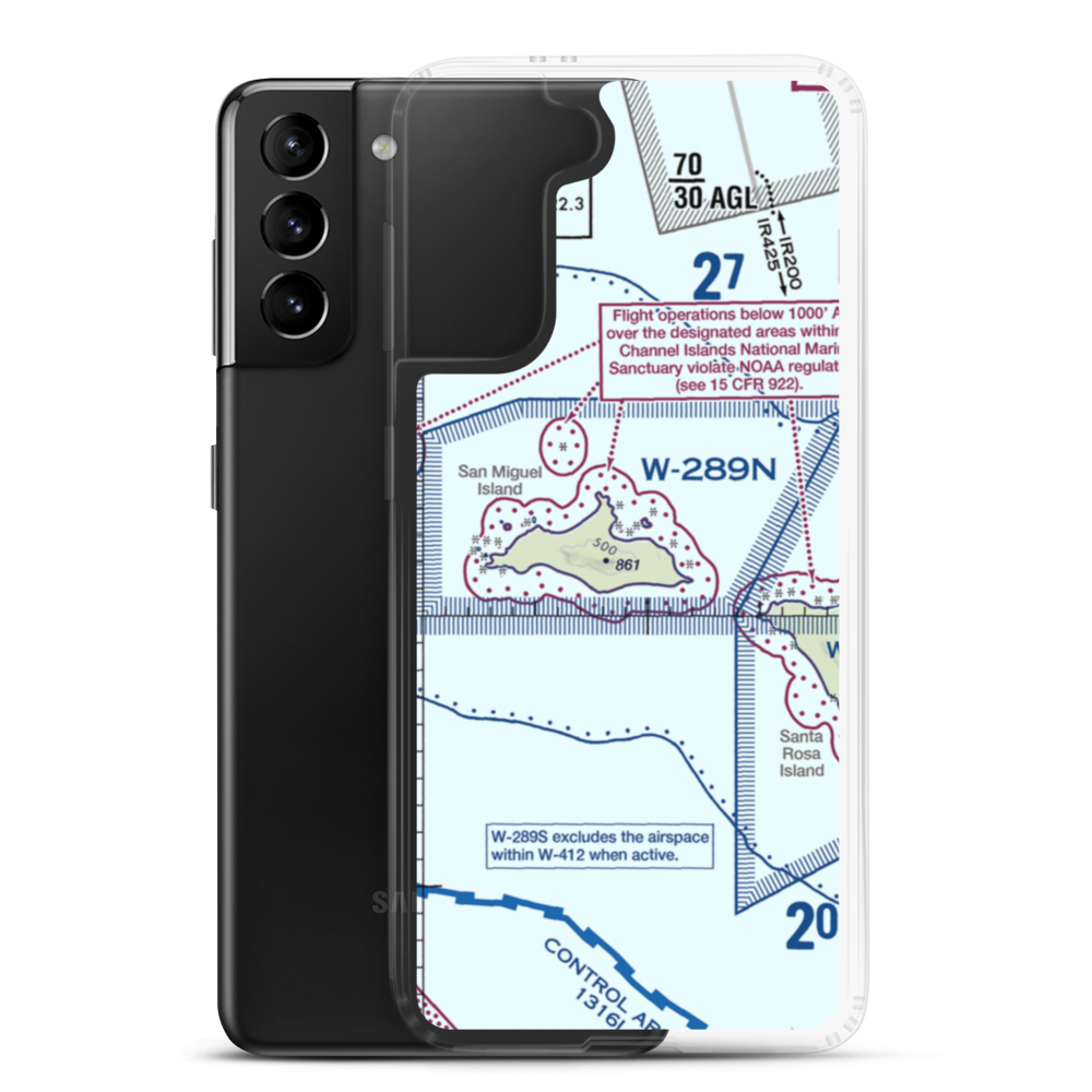 Ranger Station Airstrip (US-0227) VFR Sectional Samsung Case Samsung Galaxy S21 Plus model shown
