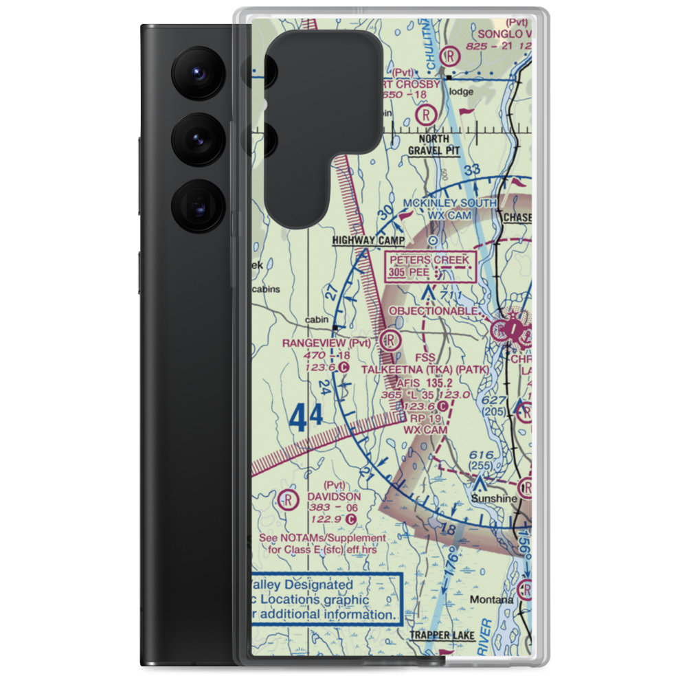 Rangeview Airstrip (0AA5) VFR Sectional Samsung Case Samsung Galaxy S22 Ultra model shown