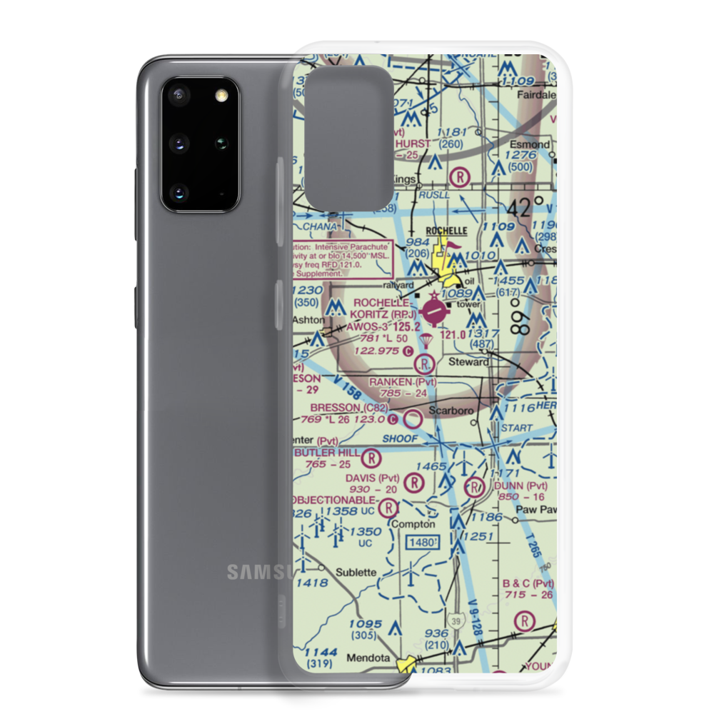 Ranken Airport (4LL0) VFR Sectional Samsung Case Samsung Galaxy S20 Plus model shown