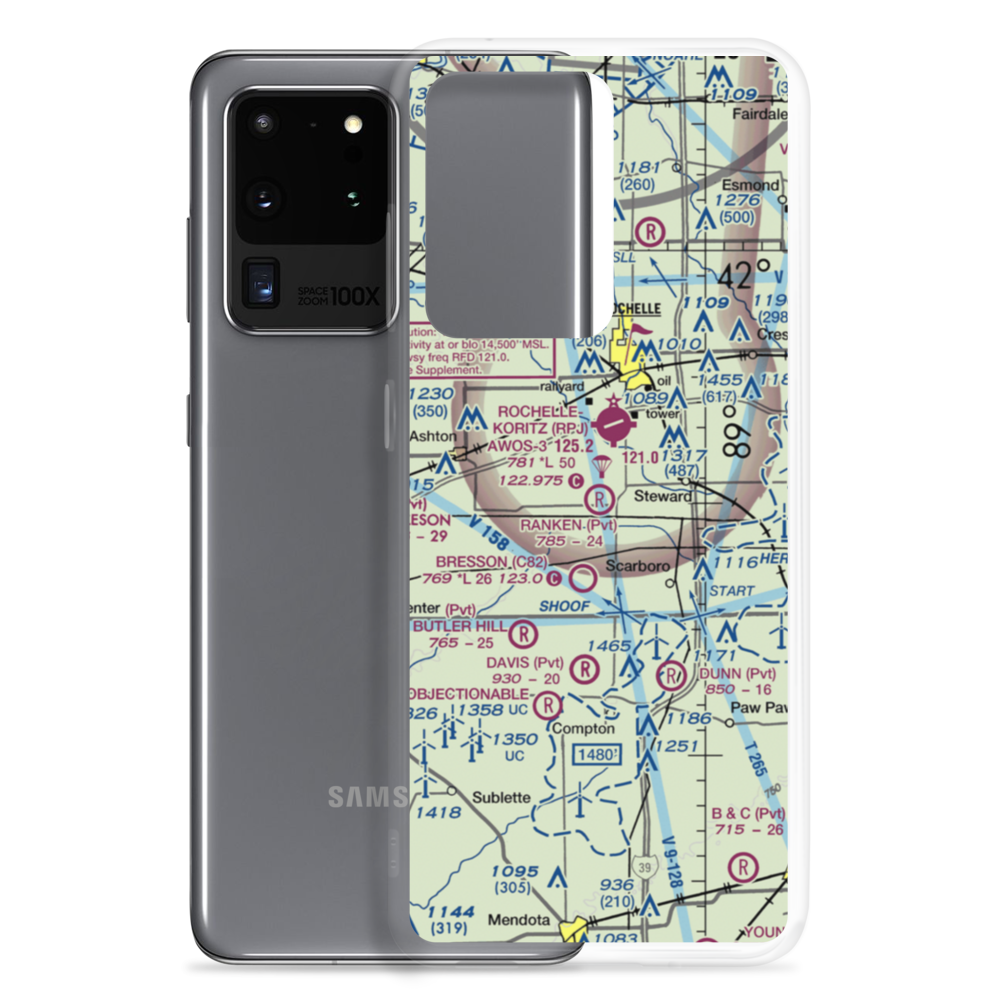 Ranken Airport (4LL0) VFR Sectional Samsung Case Samsung Galaxy S20 Ultra model shown