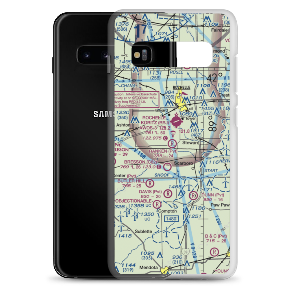Ranken Airport (4LL0) VFR Sectional Samsung Case Samsung Galaxy S10+ model shown