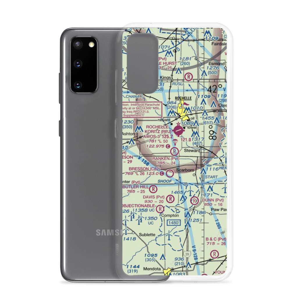 Ranken Airport (4LL0) VFR Sectional Samsung Case Samsung Galaxy S20 model shown