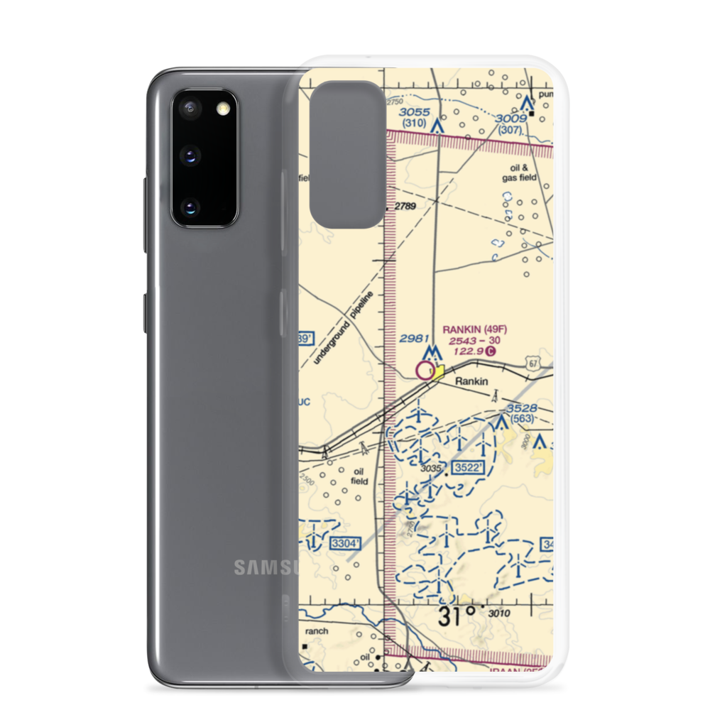 Rankin Airport (49F) VFR Sectional Samsung Case Samsung Galaxy S20 model shown