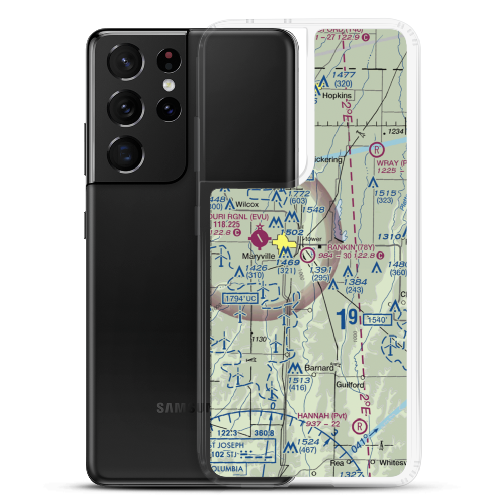 Rankin Airport (78Y) VFR Sectional Samsung Case Samsung Galaxy S21 Ultra model shown