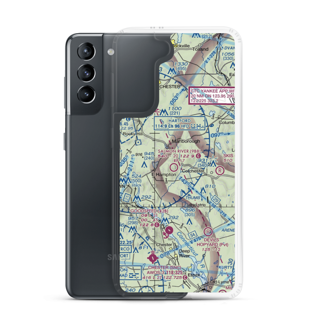 Rankl Field (CT20) VFR Sectional Samsung Case Samsung Galaxy S21 model shown