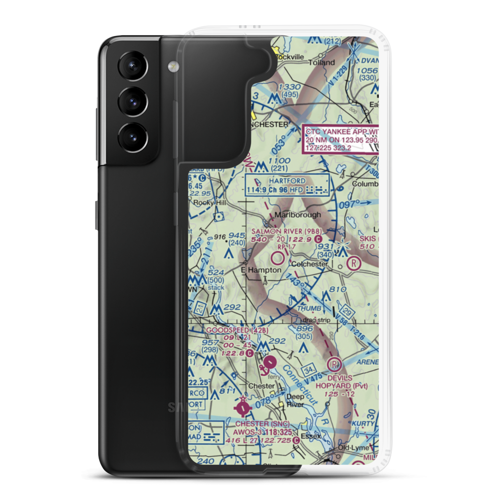 Rankl Field (CT20) VFR Sectional Samsung Case Samsung Galaxy S21 Plus model shown