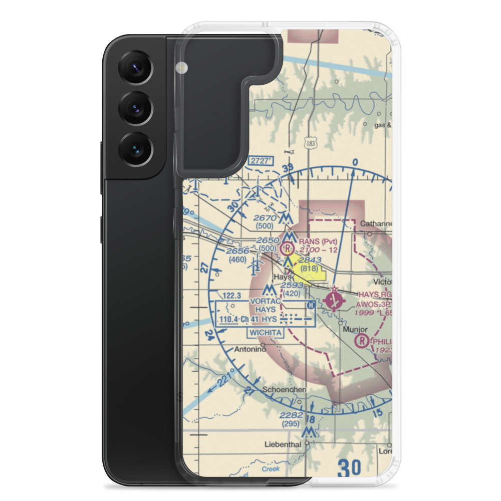 Rans Airport (8KS4) VFR Sectional Samsung Case Samsung Galaxy S22 Plus model shown
