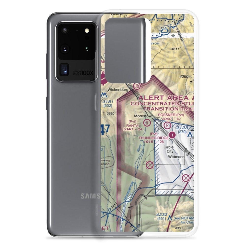 Ranta Strip (12AZ) VFR Sectional Samsung Case Samsung Galaxy S20 Ultra model shown