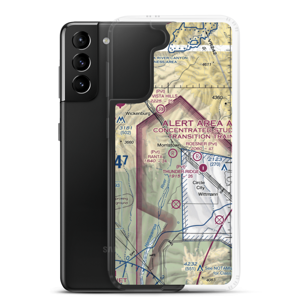 Ranta Strip (12AZ) VFR Sectional Samsung Case Samsung Galaxy S21 Plus model shown