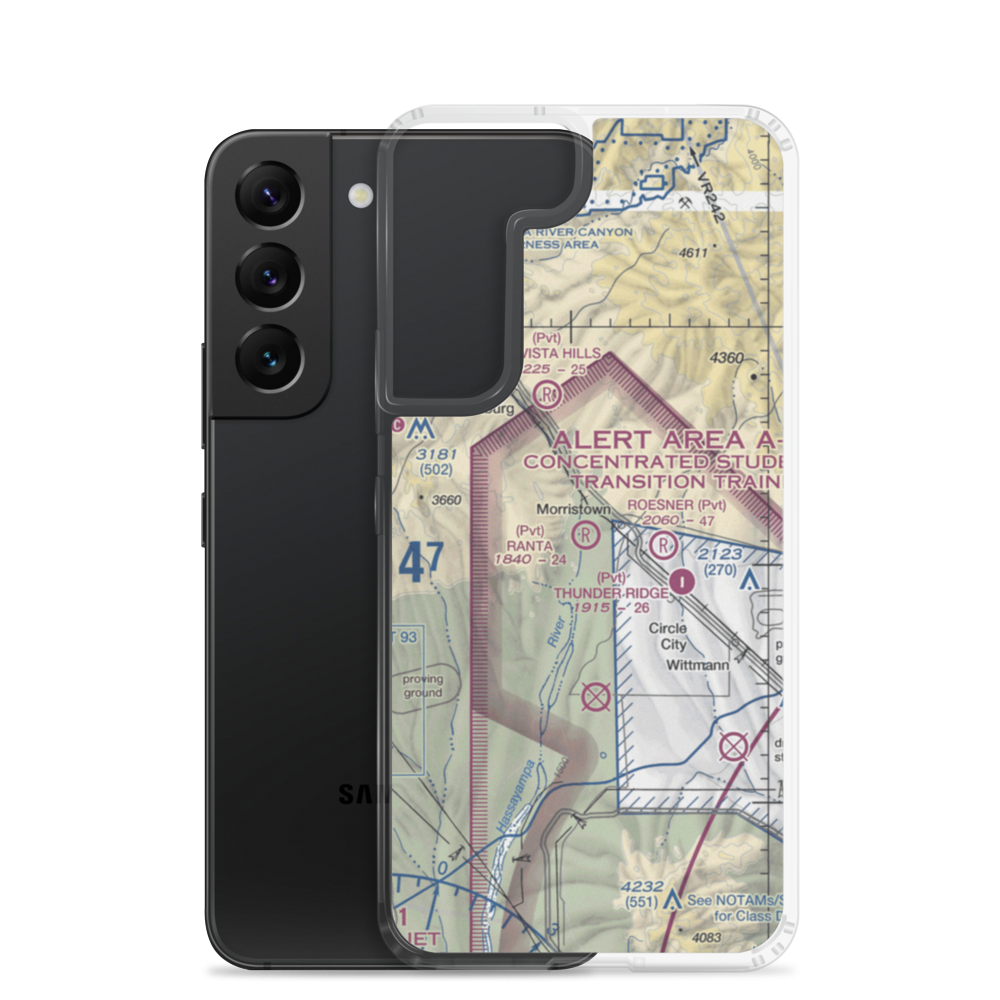 Ranta Strip (12AZ) VFR Sectional Samsung Case Samsung Galaxy S22 model shown