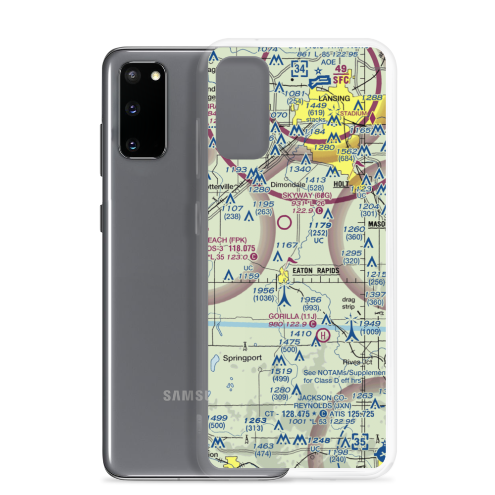 Rapids Airway Airport (04MI) VFR Sectional Samsung Case Samsung Galaxy S20 model shown
