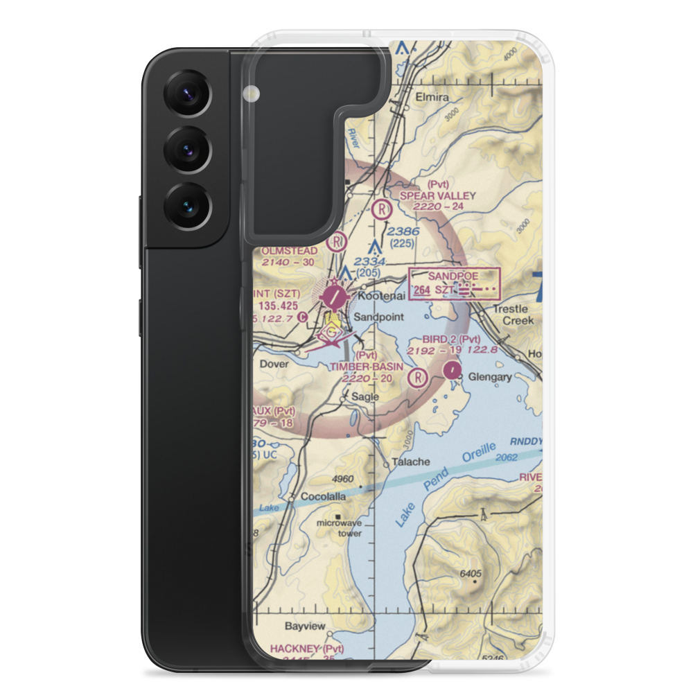 Rapoport Ranch Airport (68ID) VFR Sectional Samsung Case Samsung Galaxy S22 Plus model shown