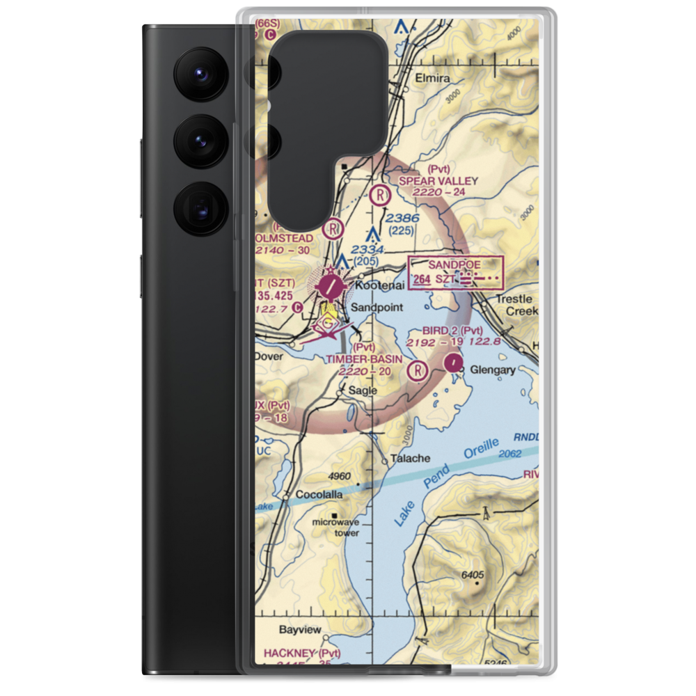 Rapoport Ranch Airport (68ID) VFR Sectional Samsung Case Samsung Galaxy S22 Ultra model shown