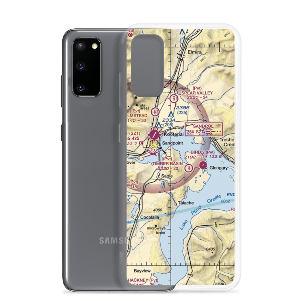 Rapoport Ranch Airport (68ID) VFR Sectional Samsung Case Samsung Galaxy S20 model shown