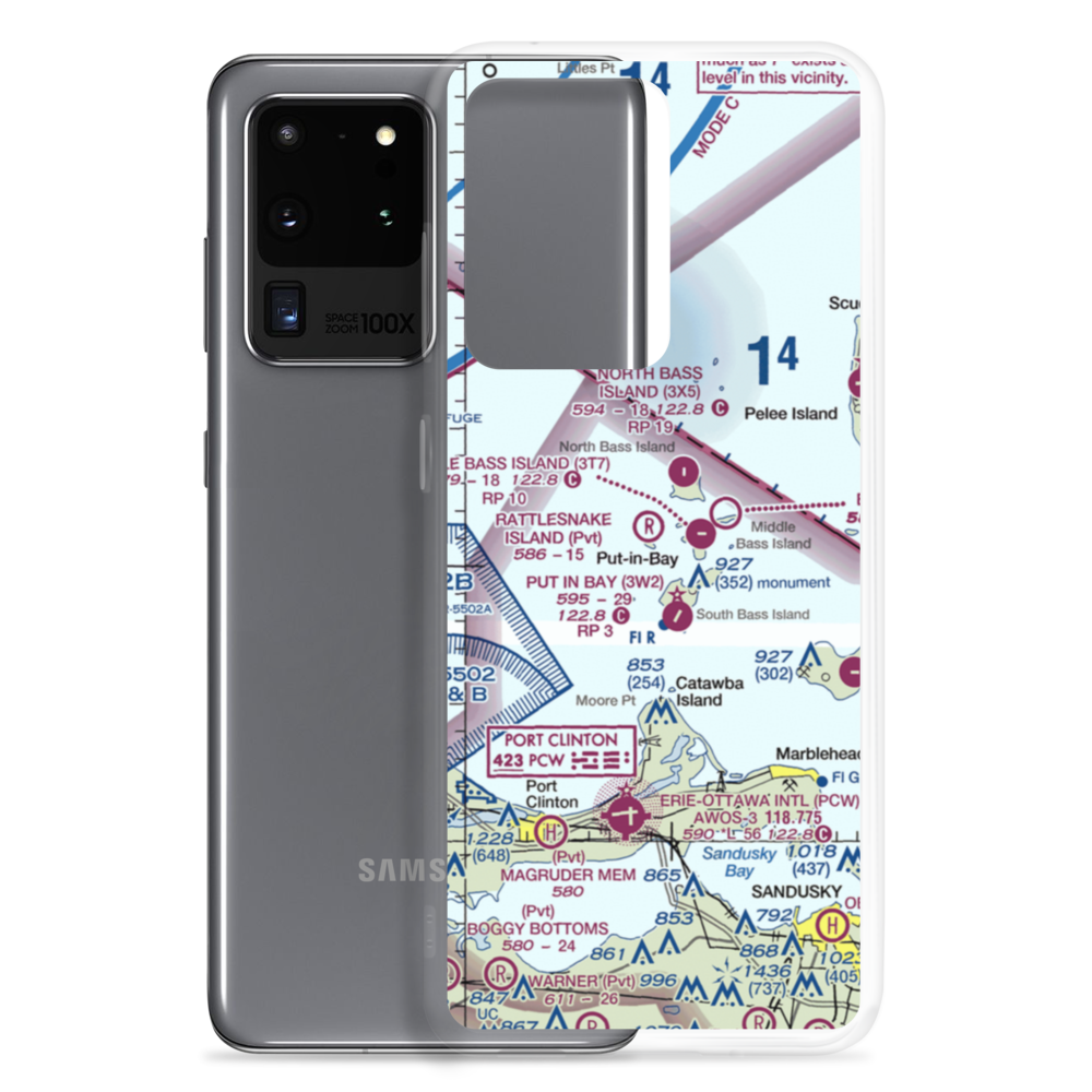 Rattlesnake Island Airport (58OH) VFR Sectional Samsung Case Samsung Galaxy S20 Ultra model shown