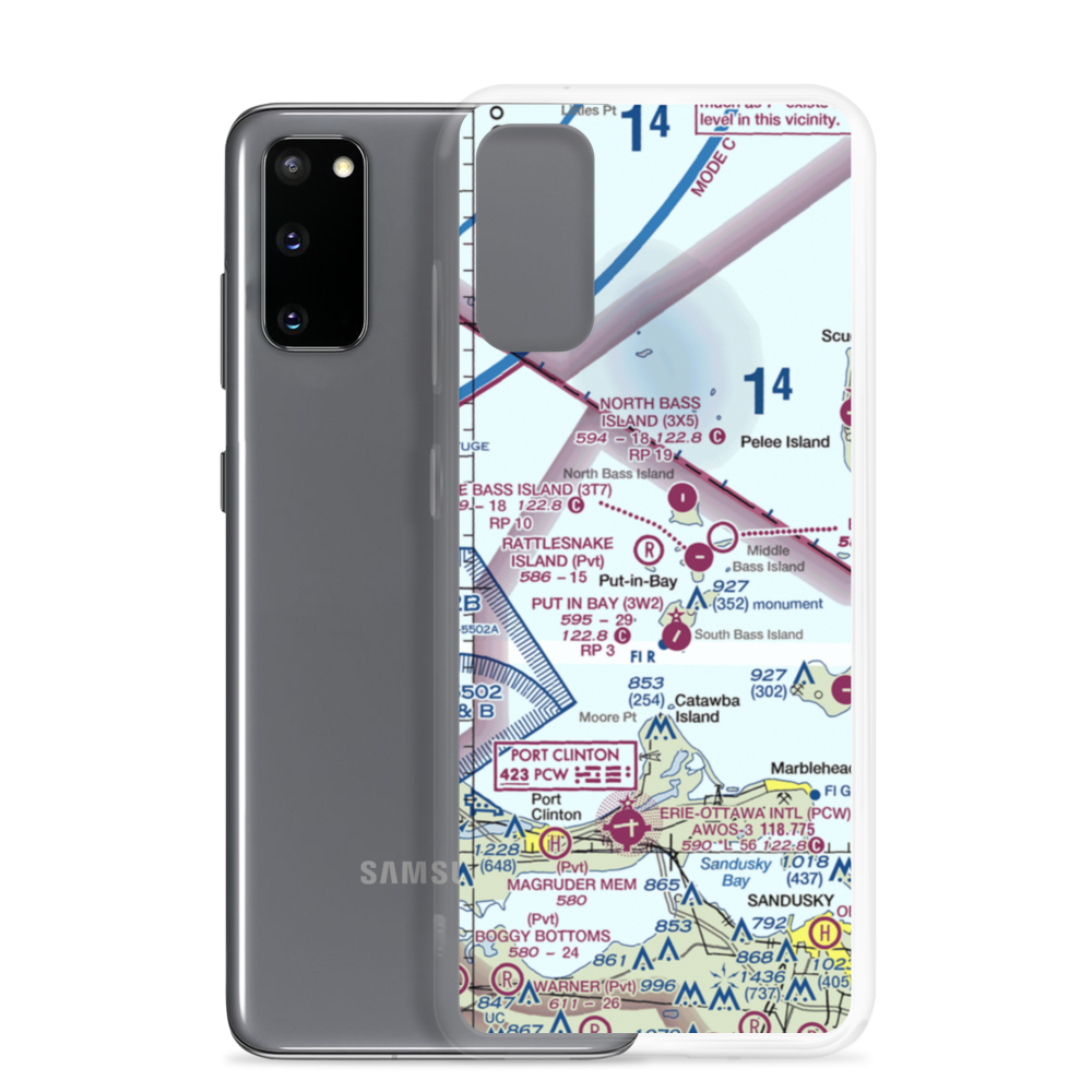 Rattlesnake Island Airport (58OH) VFR Sectional Samsung Case Samsung Galaxy S20 model shown