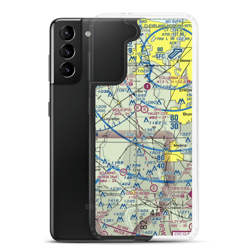 Rauhaus Field (7OH1) VFR Sectional Samsung Case Samsung Galaxy S21 Plus model shown