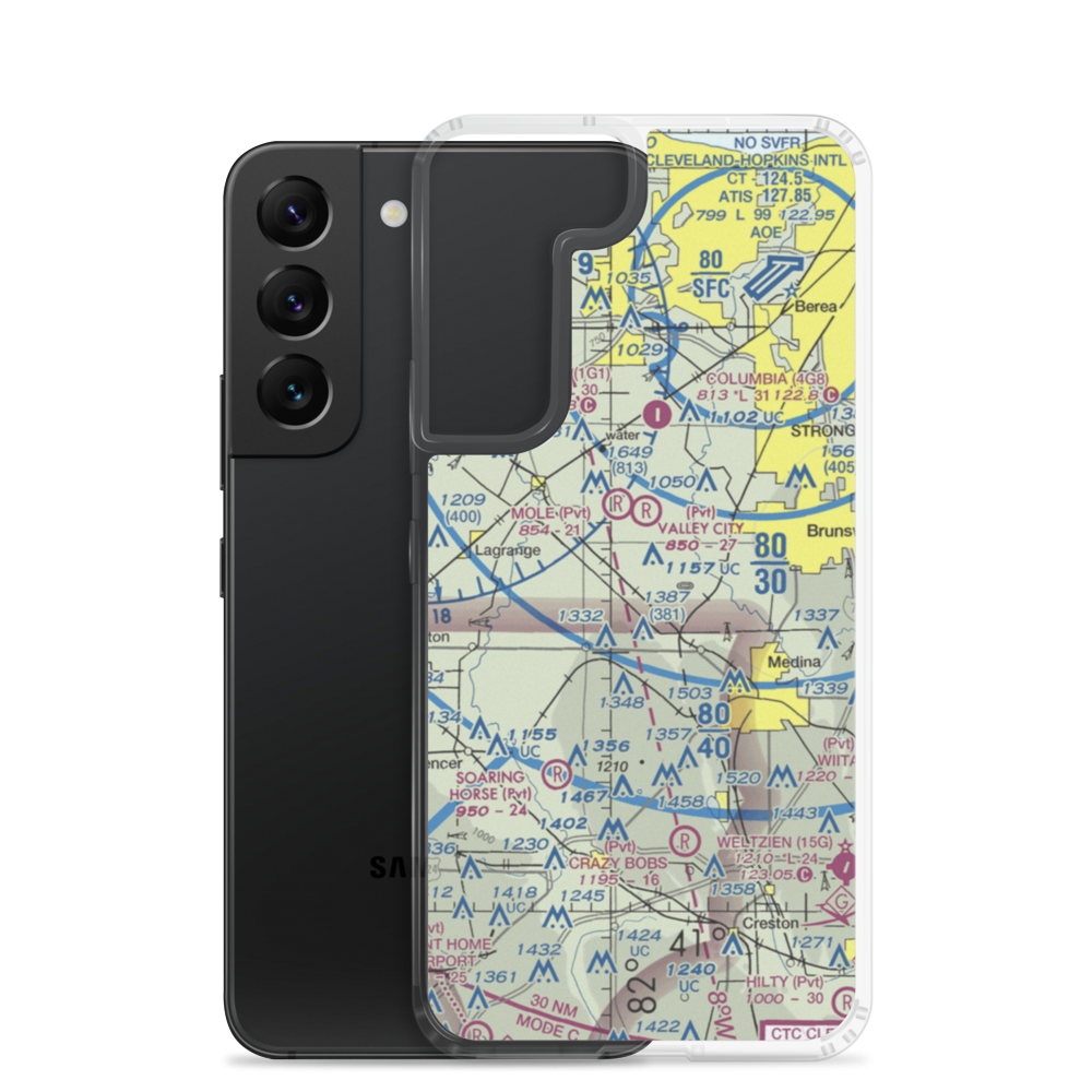 Rauhaus Field (7OH1) VFR Sectional Samsung Case Samsung Galaxy S22 model shown