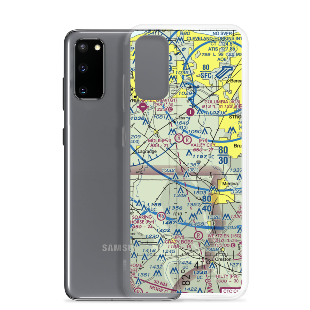 Rauhaus Field (7OH1) VFR Sectional Samsung Case Samsung Galaxy S20 model shown