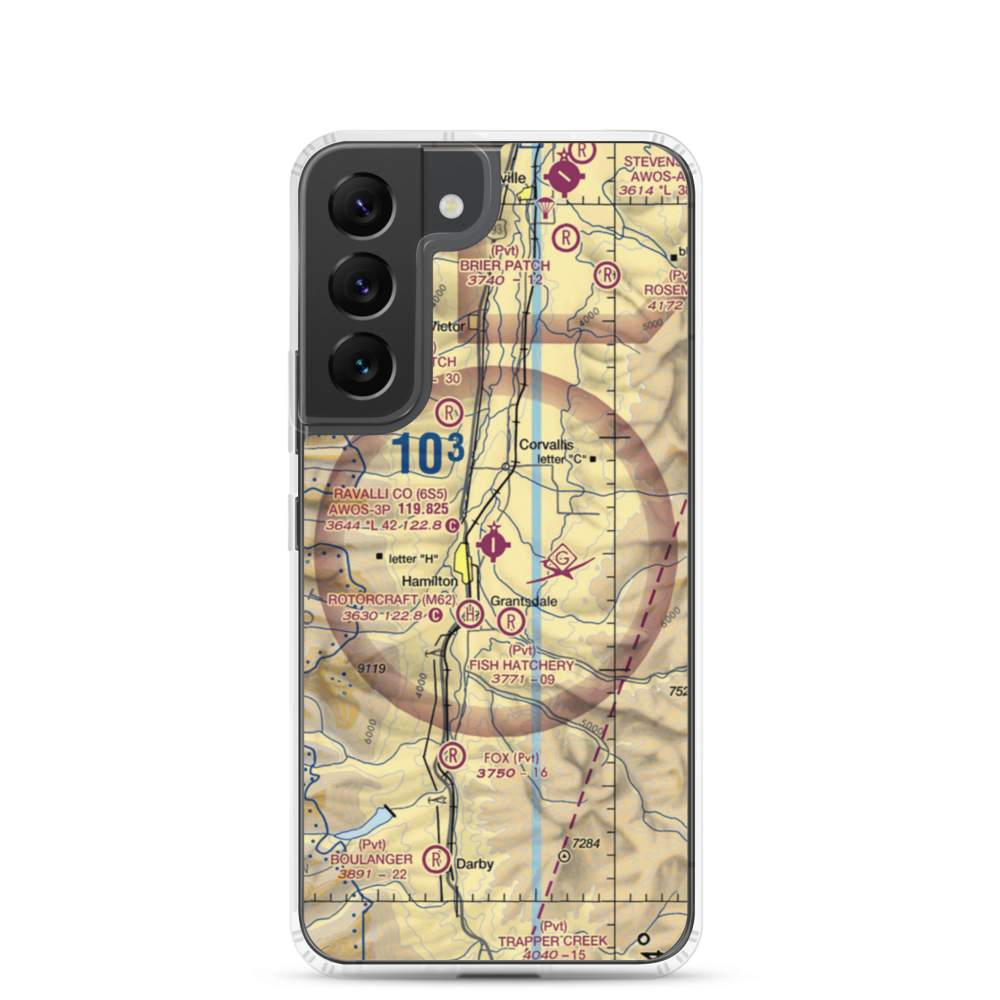 Ravalli County Airport (6S5) VFR Sectional Samsung Case Samsung Galaxy S22 model shown