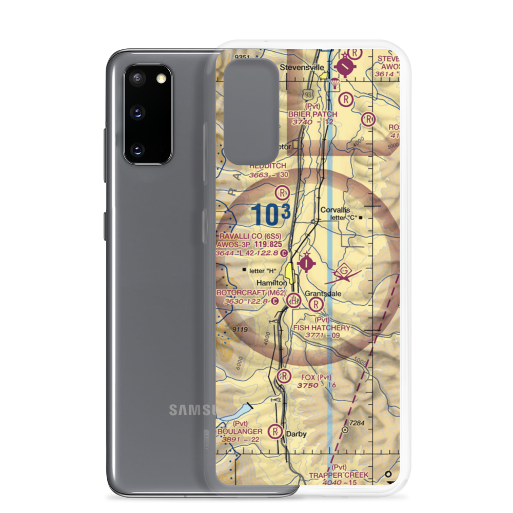 Ravalli County Airport (6S5) VFR Sectional Samsung Case Samsung Galaxy S20 model shown
