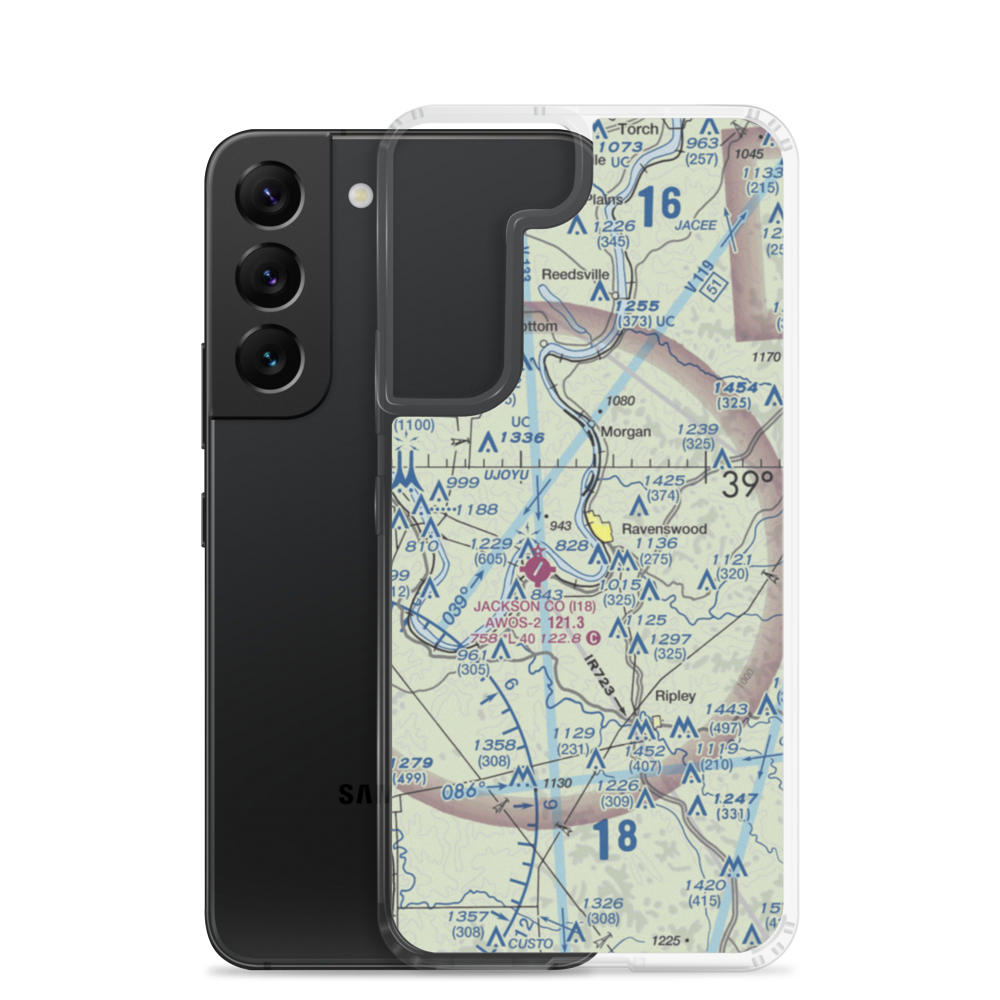 Ravenswood Seaplane Base (WV39) VFR Sectional Samsung Case Samsung Galaxy S22 model shown