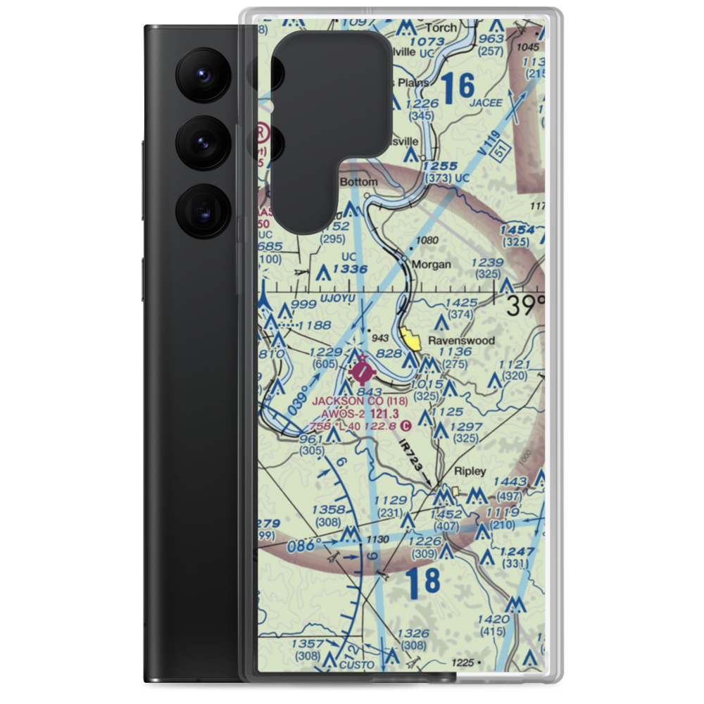 Ravenswood Seaplane Base (WV39) VFR Sectional Samsung Case Samsung Galaxy S22 Ultra model shown