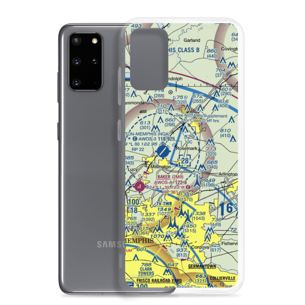 Ray Airport (TN01) VFR Sectional Samsung Case Samsung Galaxy S20 Plus model shown