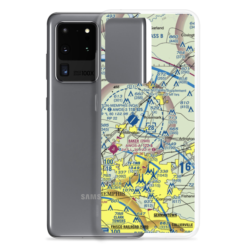 Ray Airport (TN01) VFR Sectional Samsung Case Samsung Galaxy S20 Ultra model shown