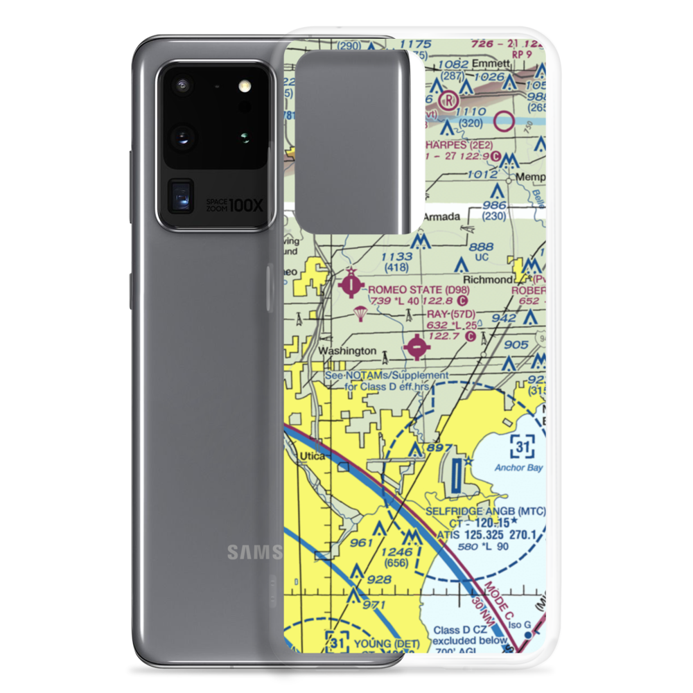 Ray Community Airport (57D) VFR Sectional Samsung Case Samsung Galaxy S20 Ultra model shown