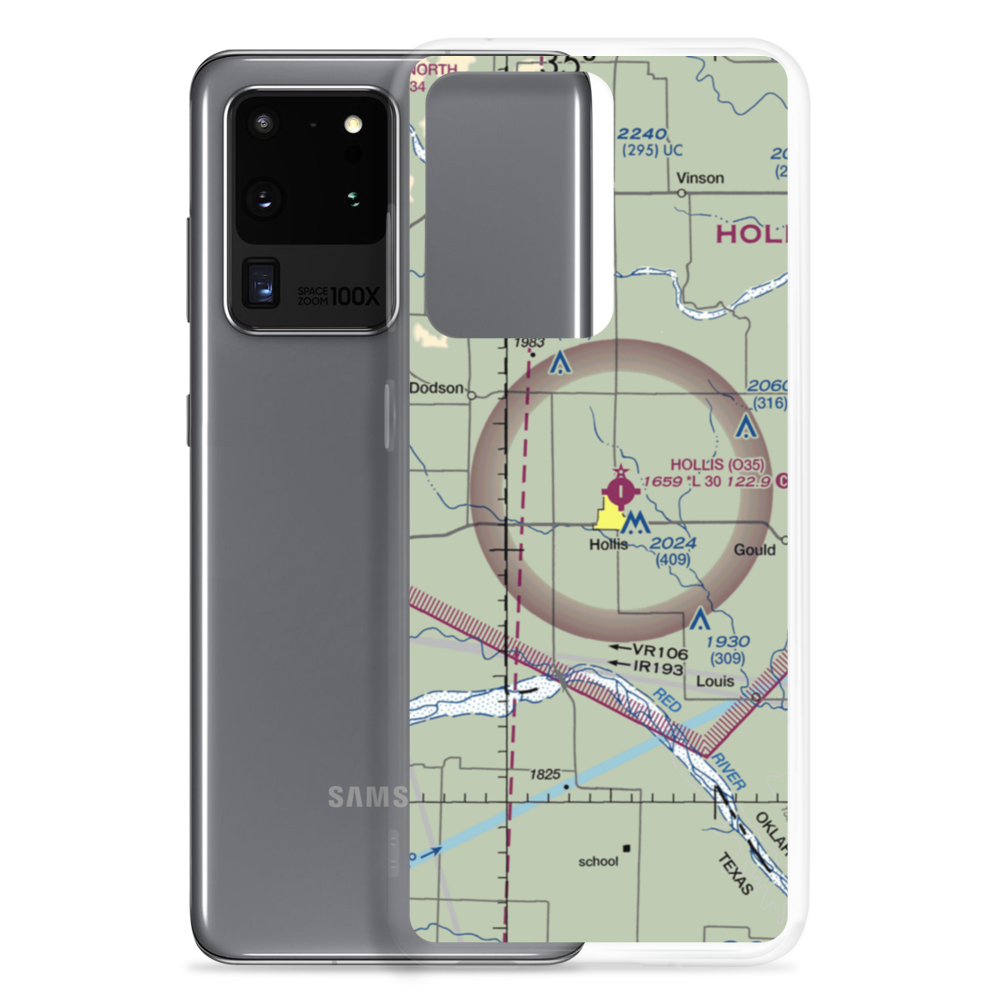 Ray Preston Airport (OK05) VFR Sectional Samsung Case Samsung Galaxy S20 Ultra model shown