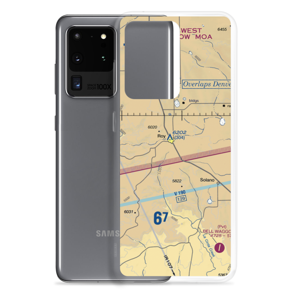 Ray Ranch Airport (NM17) VFR Sectional Samsung Case Samsung Galaxy S20 Ultra model shown