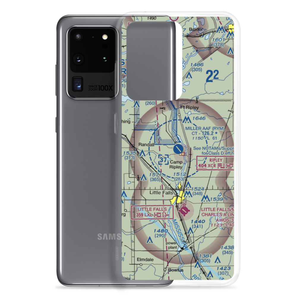 Ray S Miller Army Air Field (RYM) VFR Sectional Samsung Case Samsung Galaxy S20 Ultra model shown