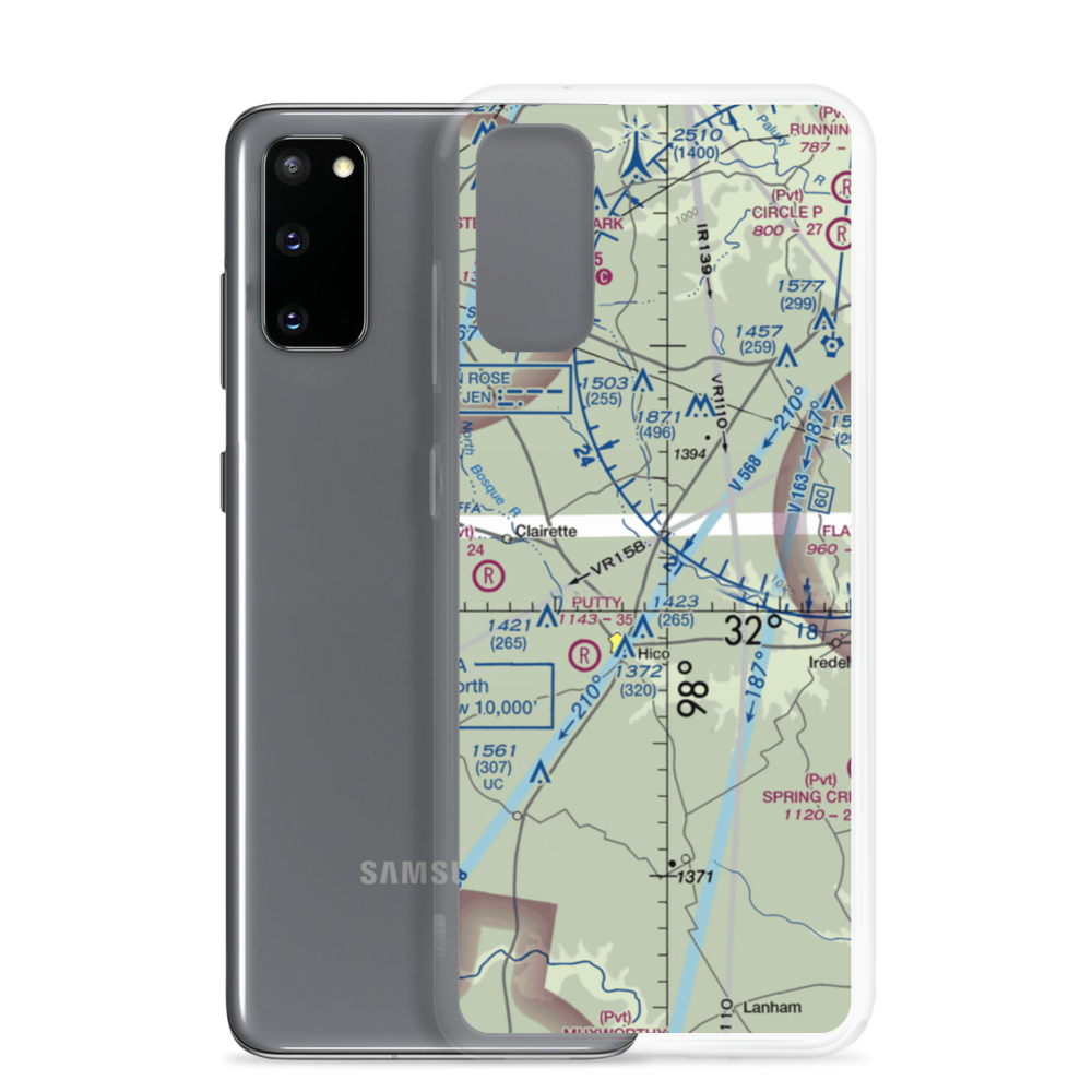 Ray Smith Farm Airport (2TX2) VFR Sectional Samsung Case Samsung Galaxy S20 model shown