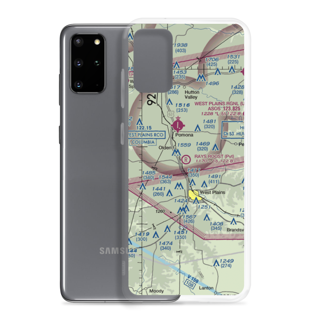 Ray's Roost Airport (94MO) VFR Sectional Samsung Case Samsung Galaxy S20 Plus model shown