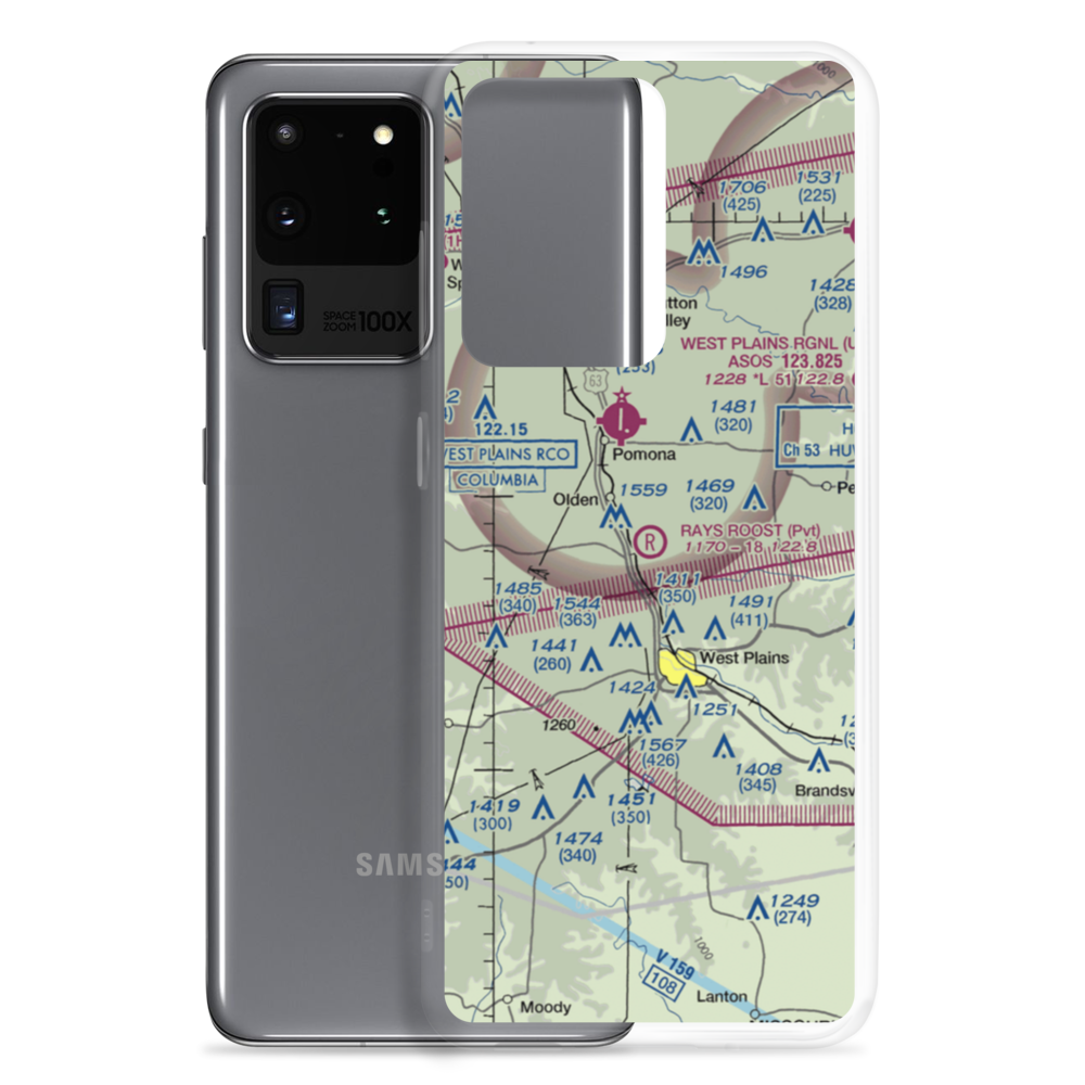 Ray's Roost Airport (94MO) VFR Sectional Samsung Case Samsung Galaxy S20 Ultra model shown