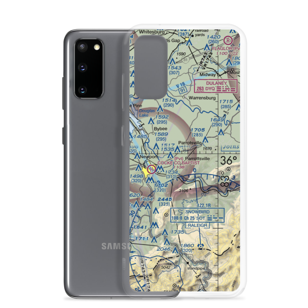 Ray's Stall Airport (21TN) VFR Sectional Samsung Case Samsung Galaxy S20 model shown