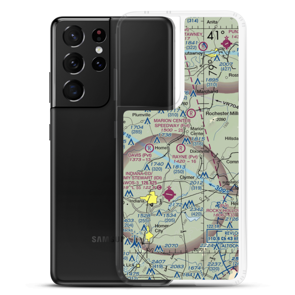 Rayne Airport (PN36) VFR Sectional Samsung Case Samsung Galaxy S21 Ultra model shown