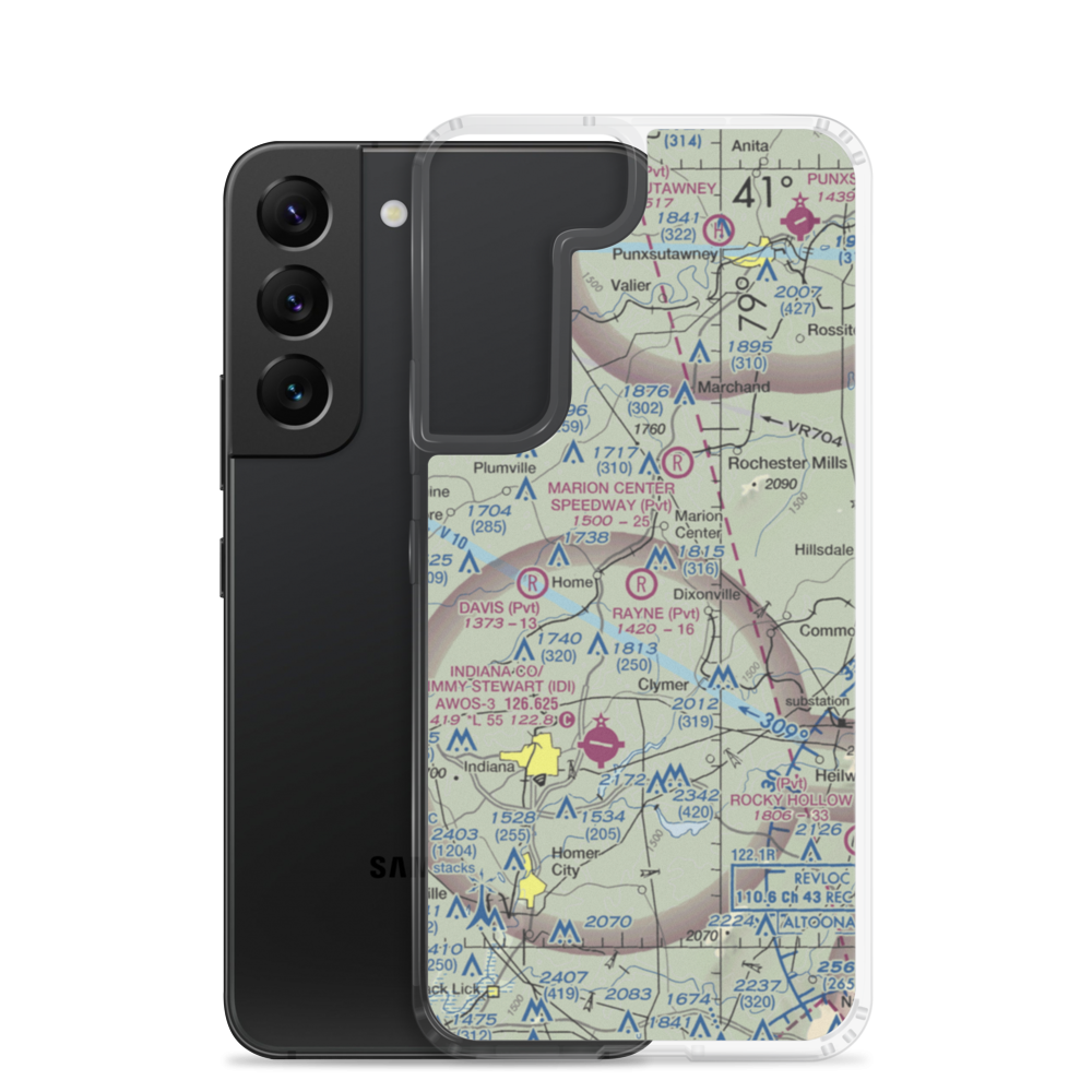 Rayne Airport (PN36) VFR Sectional Samsung Case Samsung Galaxy S22 model shown